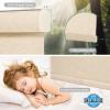 Tonature 100% Blackout Roller Blinds Cordless Shades with Natural Linen Fabric,Roller Blinds for Indoor Windows,Custom Blinds & Shades for Home,Bedroom,75" W X 84" H,Beige(Blackout) view 3