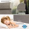 Tonature 100% Blackout Cordless Roller Shades with Natural Linen Fabric, Roller Blinds for Indoor Windows, Custom Blinds & Shades for Home, Bedroom, 77" W x 56" H, Brown (Blackout) view 3