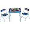 Marvel Avengers 3-Piece Kids Activity Table and Chair Set  Square Table with 2 Folding Chairs, Superhero-Themed Furniture for Ages 3+, Ideal for Playroom, Arts & Crafts, or Snacks view 1