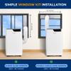 SereneLife Portable Air Conditioner 12000 BTU - 4-in-1 with Heating - Compact Standing Air Conditioner for Room Up to 380 Sq. Ft. - WiFi app + Remote Control, Window Mount Exhaust Kit view 4
