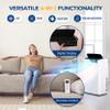 SereneLife 14000 BTU Portable Air Conditioner 4-in-1 with Heating - Compact Standing Air Conditioner for Room Up to 400 Sq. Ft. Floor AC Unit with Remote Control - Universal Casters, Window Mount Kit view 3
