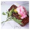 WANGHAI2024M Artificial Flowers Flower Bouquet Bridal Artificial Silk Peony Flower Pink White DIY Home Party Decoration Table Centerpieces Simulated Flowers Fake Flowers(Gray) view 4