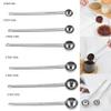 Coffee Scoops, Stainless Steel Coffee Spoons 1 Tablespoon Long Handle Fits Coffee Container For Ground Coffee, Milk(15ml) view 4