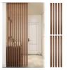 Wood Slats Screen Partition Post 1 Pack 10 Pack, Floor to Ceiling Wall Partition Post Room Divider Adjustable Height, for Home Hotel Office Entrance, No Need To Drill(10 pack,195cm/76.7in/6.4ft) view 1