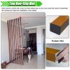 Wood Slats Screen Partition Post 1 Pack 10 Pack, Floor to Ceiling Wall Partition Post Room Divider Adjustable Height, for Home Hotel Office Entrance, No Need To Drill(10 pack,195cm/76.7in/6.4ft) view 4