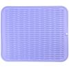 MicoYang Silicone Dish Drying Mat for Multiple Usage,Easy clean,Eco-friendly,Heat-resistant Silicone Mat for Kitchen Counter or Sink,Refrigerator or Drawer Liner Light Purple XL 18 inches x 16 inches view 1