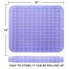 MicoYang Silicone Dish Drying Mat for Multiple Usage,Easy clean,Eco-friendly,Heat-resistant Silicone Mat for Kitchen Counter or Sink,Refrigerator or Drawer Liner Light Purple XL 18 inches x 16 inches view 2