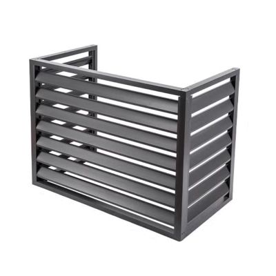 Air Conditioner Fence For Outside Units,Outdoor Unit Mini Split Air Conditioner Cover,Aluminum Air Conditioning Protection Grille,Applicable To Air Conditioner Outdoor Unit(Black,110*60*80cm/43*24*32i