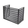 Air Conditioner Fence For Outside Units,Outdoor Unit Mini Split Air Conditioner Cover,Aluminum Air Conditioning Protection Grille,Applicable To Air Conditioner Outdoor Unit(Black,110*60*80cm/43*24*32i view 1