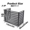 Air Conditioner Fence For Outside Units,Outdoor Unit Mini Split Air Conditioner Cover,Aluminum Air Conditioning Protection Grille,Applicable To Air Conditioner Outdoor Unit(Black,110*60*80cm/43*24*32i view 2