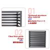 Air Conditioner Fence For Outside Units,Outdoor Unit Mini Split Air Conditioner Cover,Aluminum Air Conditioning Protection Grille,Applicable To Air Conditioner Outdoor Unit(Black,110*60*80cm/43*24*32i view 3