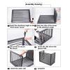 Air Conditioner Fence For Outside Units,Outdoor Unit Mini Split Air Conditioner Cover,Aluminum Air Conditioning Protection Grille,Applicable To Air Conditioner Outdoor Unit(Black,110*60*80cm/43*24*32i view 4