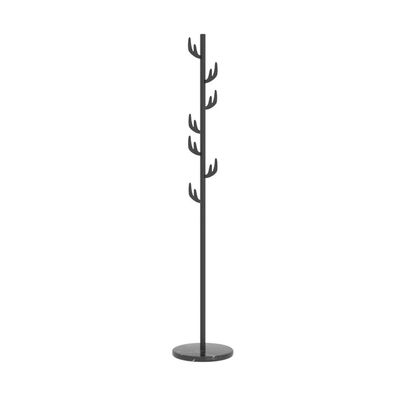 ENGENDER Floor Coat Rack 66inch Coat Rack Home Floor Single Rod Coat Rack Modern Marble Metal Coat Rack Bedroom Living Room Vertical Coat Rack Hall Tree(B1)