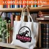 Teacher Tote Bag For Women, Teaching Is A Walk In The Park Tote Bags, Teacher Appreciation Gift Bag, Dinosaur Teacher Canvas Tote For Teacher's Day Christmas, Shoulder Bag For Women Teacher -84 view 4