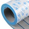 OCEANBROAD Boat Flooring EVA Foam Self-Adhesive 96''x36'' Faux Teak Marine Boat Decking Sheet for Jon Boats Yacht Floor, Gray with Blue Seam Lines view 1