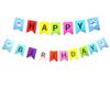 SPRICEMQC Dog Themed Birthday Garland Funny Happy Birthday Banner Decor Puppy Bday Party Bunting Decorations Birthday Sign Pre-Assembled (Blue) view 1
