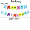 SPRICEMQC Dog Themed Birthday Garland Funny Happy Birthday Banner Decor Puppy Bday Party Bunting Decorations Birthday Sign Pre-Assembled (Blue) view 2