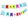 SPRICEMQC Dog Themed Birthday Garland Funny Happy Birthday Banner Decor Puppy Bday Party Bunting Decorations Birthday Sign Pre-Assembled (Blue) view 3
