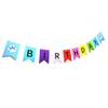 SPRICEMQC Dog Themed Birthday Garland Funny Happy Birthday Banner Decor Puppy Bday Party Bunting Decorations Birthday Sign Pre-Assembled (Blue) view 4