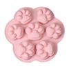 1PC Silicone Paw Molds DIY Reusable Baking Mold 7 Cavities Food Grade Fondant Moulds Pink. view 1
