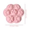 1PC Silicone Paw Molds DIY Reusable Baking Mold 7 Cavities Food Grade Fondant Moulds Pink. view 2