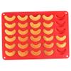 1PC Christmas Chocolate Moulds 30 Grids Crescent-Shaped Silicone Candy Molds Non Stick Red Wax Melt Molds for Cookies Parfait Ice Crafts Cakes Baking. view 1
