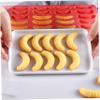 1PC Christmas Chocolate Moulds 30 Grids Crescent-Shaped Silicone Candy Molds Non Stick Red Wax Melt Molds for Cookies Parfait Ice Crafts Cakes Baking. view 3