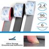 OCEANBROAD Boat Flooring EVA Foam Self-Adhesive 96''x2.4'' Faux Teak Marine Boat Decking Sheet for Jon Boats Yacht Floor, Gray with Red Seam Lines view 2