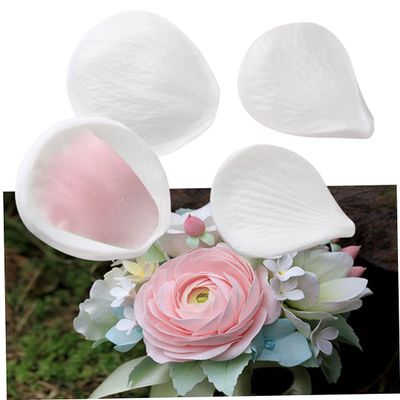 4PCS/Set Sugar Craft Petals Veiner Meridians Flower Simulation Baking Cake Mold Home Non Stick Silicone Heat Resistant Reusable.