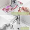 Eiffel Tower Red Pink Sink Mat for Kitchen Faucet Paris Aesthetic Absorbent Sink Drain Mat Faucet Handle Drip Catcher Microfiber Splash guard for Kitchen Sink Area view 4