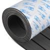 OCEANBROAD Boat Flooring EVA Foam Self-Adhesive 96''x36'' Faux Teak Marine Boat Decking Sheet for Jon Boats Yacht Floor, Dark Gray with Black Seam Lines view 1