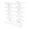 Eioflia Sunglasses Rack Acrylic Two Row Glasses Holder Display Stand for 10 Pairs Glasses Holding, Sunglasses Organizer view 1