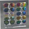 Eioflia Sunglasses Rack Acrylic Two Row Glasses Holder Display Stand for 10 Pairs Glasses Holding, Sunglasses Organizer view 3
