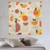 HZOHNAGO Mid Century Black Cat Tapestry Boho Abstract Geometric 1950s 60s Style Pattern Printed Tapestry Wall Hanging for Bedroom Living Room Dorm 60" W x 60" H view 3