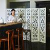 5.6Ft Room Divider Folding Wood Classical Carved Partition Screen for Home Office Garden - 6 Panels (White) view 3