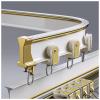 BZCKBZ Curtain Track - Flexible Bendable Tracks for Ceiling Track System - 50~600 CM Ceiling Curtain Rail - Ceiling/Wall Mounted(Ceiling White,600cm(4x150cm)) view 1