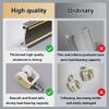BZCKBZ Curtain Track - Flexible Bendable Tracks for Ceiling Track System - 50~600 CM Ceiling Curtain Rail - Ceiling/Wall Mounted(Ceiling White,600cm(4x150cm)) view 3