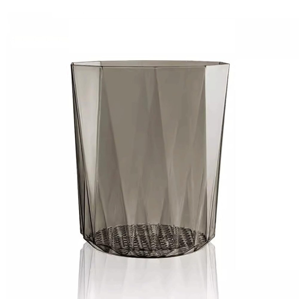 hezhuhe2258 Garbage Can Light Luxury Garbage Can Household High Value Simple Living Room Bedroom Dormitory Large Office Capacity Transparent Garbage Cans Trash Can