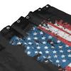 CHENYONAS Bull Riding Us Flag Bull Rider Bathroom Fabric Shower Curtain with 12 Buckles and Hooks, Washable, Waterproof, 60x72 Inches Black view 3