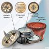VINTORIA Antique Style Brass Sundial Compass 2.0 Inches with Magnifying Glass | Engraved Text, Leather Carrying Case, Ideal Gift for Collectors & Adventurers view 3