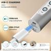 Colarlemo Milk Frother Handheld Rechargeable with Stand, Frother Wand Drink Mixer Electric Whisk for Coffee, Detachable With 3 Stainless Whisks, Hand Mixer for Lattes, Cappuccino, Matcha, Egg, Silver view 4