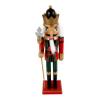 PRETYZOOM Wooden Nutcracker Tabletop Decor Creative Soldier Figure for Christmas Festive Home Decoration Xmas Party Favor for Family and Friends view 1