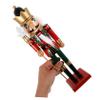 PRETYZOOM Wooden Nutcracker Tabletop Decor Creative Soldier Figure for Christmas Festive Home Decoration Xmas Party Favor for Family and Friends view 4