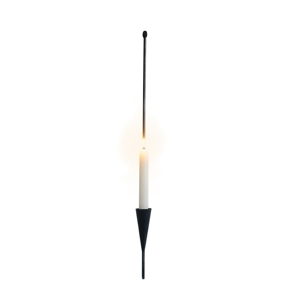 BOOMLATU Wrought Iron Handmade Pillar Wall Candle Sconce,23.2" H Wall Candle Holder for Dining Room, Living Room,Bedroom,Office (1 PCS)
