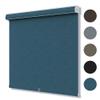 SLKWDOBD Cordless Roller Shades for Windows, Blackout Linen Roller Blinds with Thermal Insulated, Pull Down Jacquard Shades for Bedroom, Living Room, Office, Study Room (Navy, 26" W x 88" H) view 1
