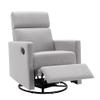 KEPELU Linen Swivel Rocker Recliner Chair with High Back,Modern Upholstered Glider Rocking Chair for Living Room, Bedroom (Gray) view 1