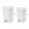 YUJUNDZSW Waste Bin Kitchen Trash Can Large Capacity Foot Pedal with Lid Living Room Bathroom Bedroom Bin, Plastic, 10L/15L Rubbish Bin(B,10L) view 2