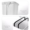 YUJUNDZSW Waste Bin Kitchen Trash Can Large Capacity Foot Pedal with Lid Living Room Bathroom Bedroom Bin, Plastic, 10L/15L Rubbish Bin(B,10L) view 3