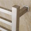 CYzpf Towel Rail Radiator,Towel Radiator Flat Panel Central Heated Radiator Versatile Wall Bathroom Radiators,780 X 500x 120mm,LED Touch Control Temperature Time,Black view 4
