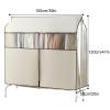GBPLDMAQ Garment Bags for Hanging Clothes Fully Sealed, Large Hanging Clothes Bag, Garment Storage Bags with Clear Window(Beige,100x50x120cm/39x20x47in) view 2